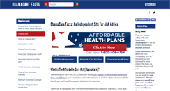 Desktop Screenshot of obamacarefacts.com